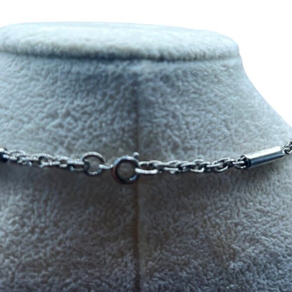 Vintage Silver Tone Charm Bracelet & Necklac Set   B41 - Picture 11 of 16